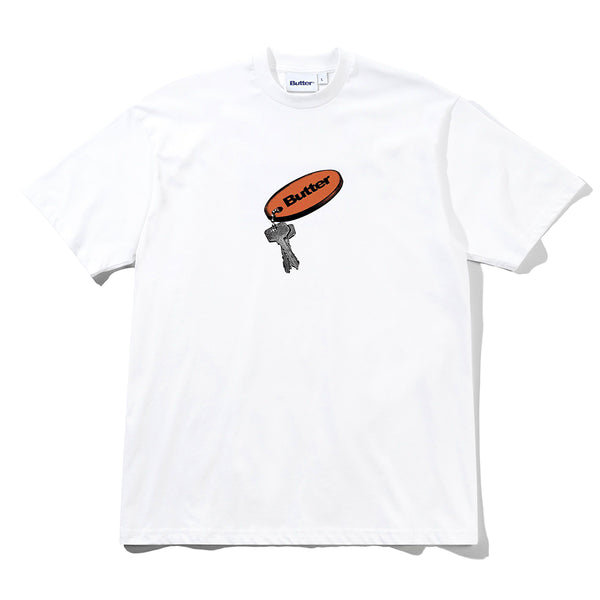 Butter Key Chain T-Shirt - White - Streetart.fr